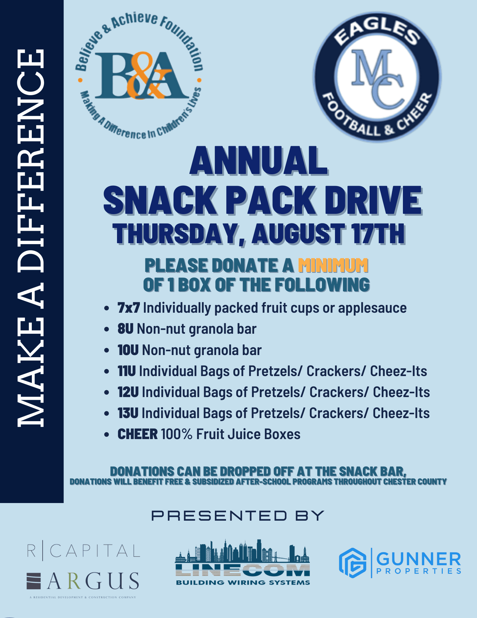 Annual Snack Pack Drive